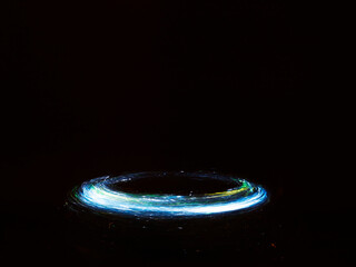 Light painting in the dark