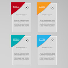 Business info graphics template for presentation, education, web design, banners, brochures, flayers. Vector illustration.