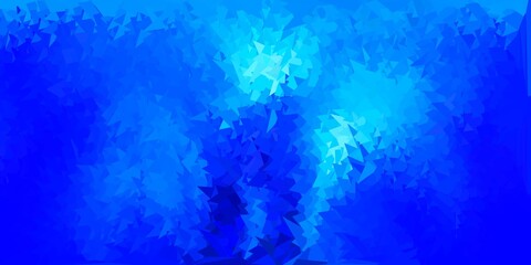 Dark blue vector abstract triangle pattern.