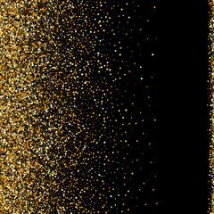 Golden Glow Modern Black Background. Paper Circle 