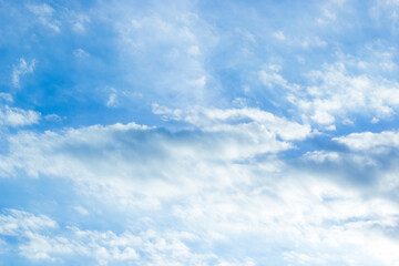 Aerial white clouds against blue sky background texture
