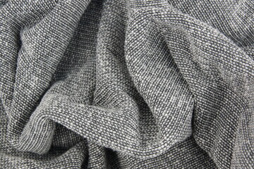 close up of a gray fabric