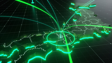 Network and Connection city of Osaka 01