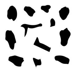 Randomly stained paint stains