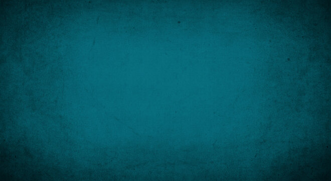 Teal color background with grunge texture