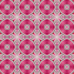 Decorative seamless pattern in ethnic geometric style