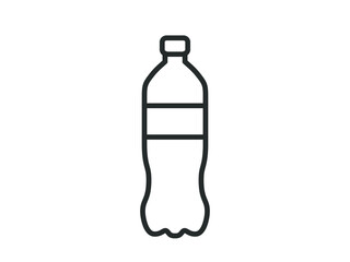Plastic bottle icon. Plastic bottle vector illustration. 