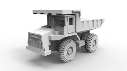 Off Road Dump Truck - 3D rendering
