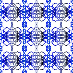 geometrical painted seamless pattern
