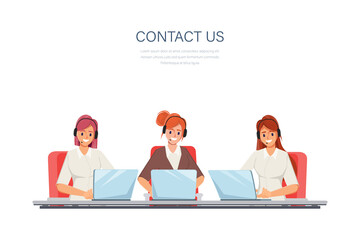 Fototapeta premium Businesswoman working with a laptop and communication. call center customer service job character.