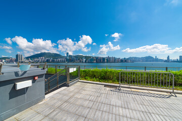 Walkways and stairs in a modern park