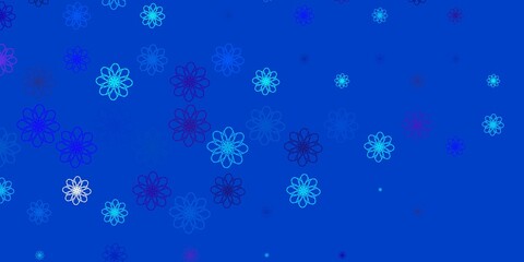 Light Pink, Blue vector layout with curves.