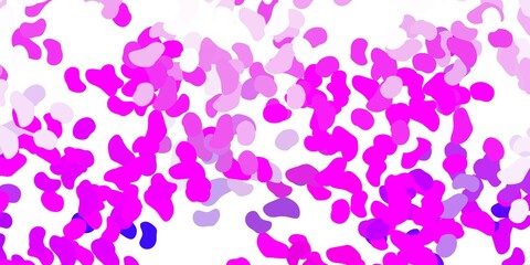 Obraz na płótnie Canvas Light purple, pink vector background with random forms.