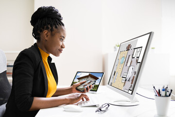 African American Home Assessor Woman