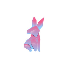 rabbit vector design template illustration