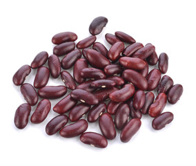 red kidney bean isolated on white background