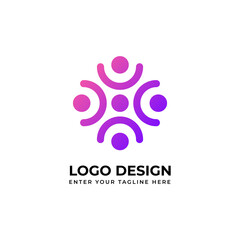 Creative abstract logo vector image for business