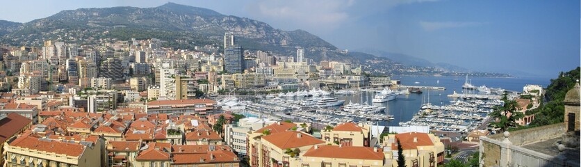 Fototapeta na wymiar Panoramic view of Monte Carlo, Monaco