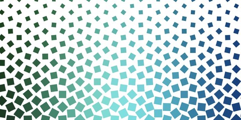 Light Blue, Green vector template in rectangles. Abstract gradient illustration with rectangles. Pattern for websites, landing pages.