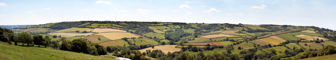 Fototapeta na wymiar English countryside panorama