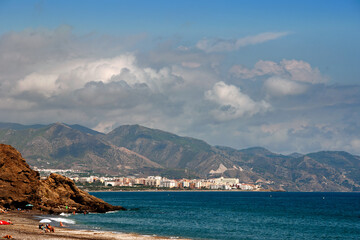 Playa del Penoncillo Torrox Costa and Nerja Andalusia Axarquia Costa del Sol Spain