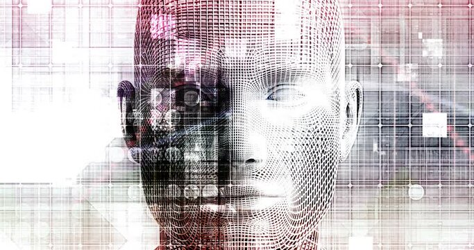 Artificial Intelligence Evolution with Digital Consciousness as Tech Concept Looping