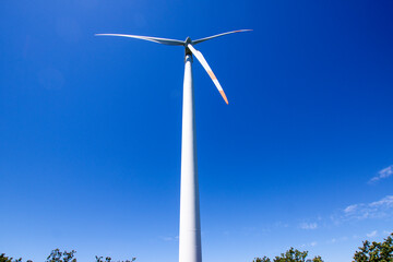 Fototapeta premium Wind turbine in Tuscan countryside Italy