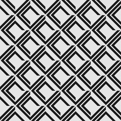 Seamless abstract volume pattern with elements of corners and rhombuses