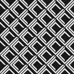 Seamless abstract volume pattern with elements of corners and rhombuses