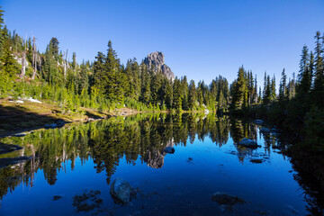 Mountains lake