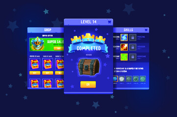 fantasy game ui kit аfor mobile game © Evgen