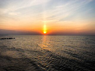 Fototapeta premium Sunset on the Baltic Sea