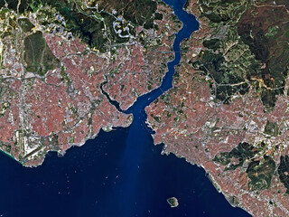 Satellite image of Istanbul