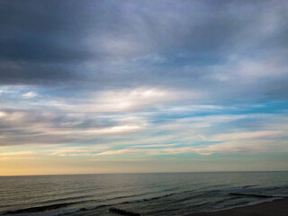 Fototapeta na wymiar Sunset on the Baltic Sea