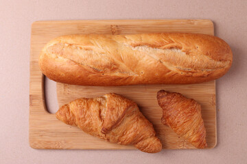 fresh baked bread, close up