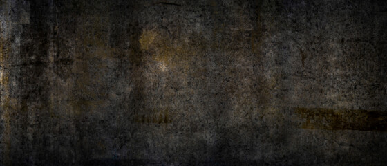 Texture of a grungy black cement wall as background