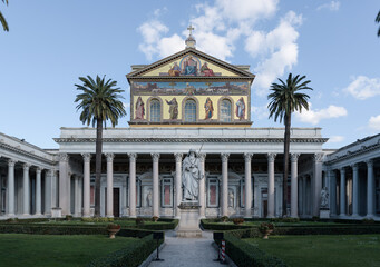 Basilica church of Saint Paul outside the Walls, Rome, Italy