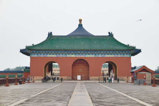 South Gate Of Temple Of Heaven Beijing China During Outbreak Covid 19