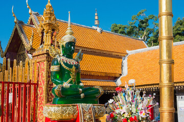 Wat Phrathat Doi Suthep in Chiang Mai, Thailand. The Temple was originally built in AD 1383.