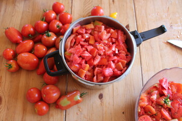 Cuisiner les tomates, conserves
