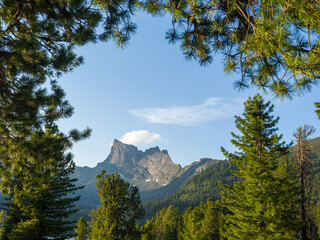 View of the Star peak. Ergaki Natural Park. Siberian Sayan Mountains