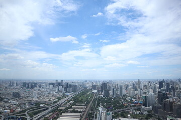 Fototapeta premium aerial view of Bangkok 
