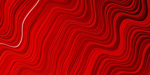 Light Red vector pattern with curves. Abstract illustration with bandy gradient lines. Pattern for websites, landing pages.