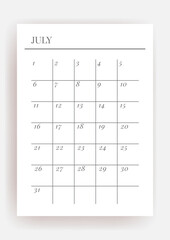 Planner sheet vector. Printable vertical notebook page
