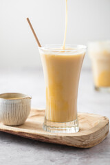 Boisson smoothie milk shake mangue