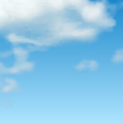 Natural background with cloud on blue sky