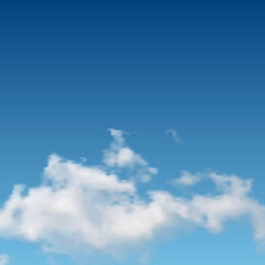 Natural background with cloud on blue sky