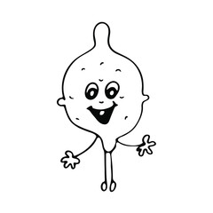 Vector lemon for food design.