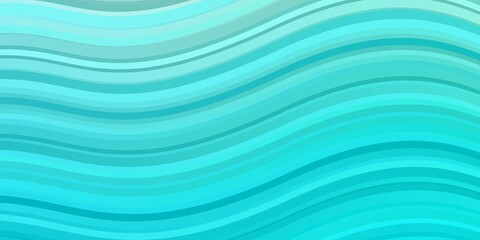 Light Blue, Green vector background with curved lines. Colorful illustration, which consists of curves. Pattern for websites, landing pages.