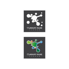 Obraz premium Molecule vector illustration design